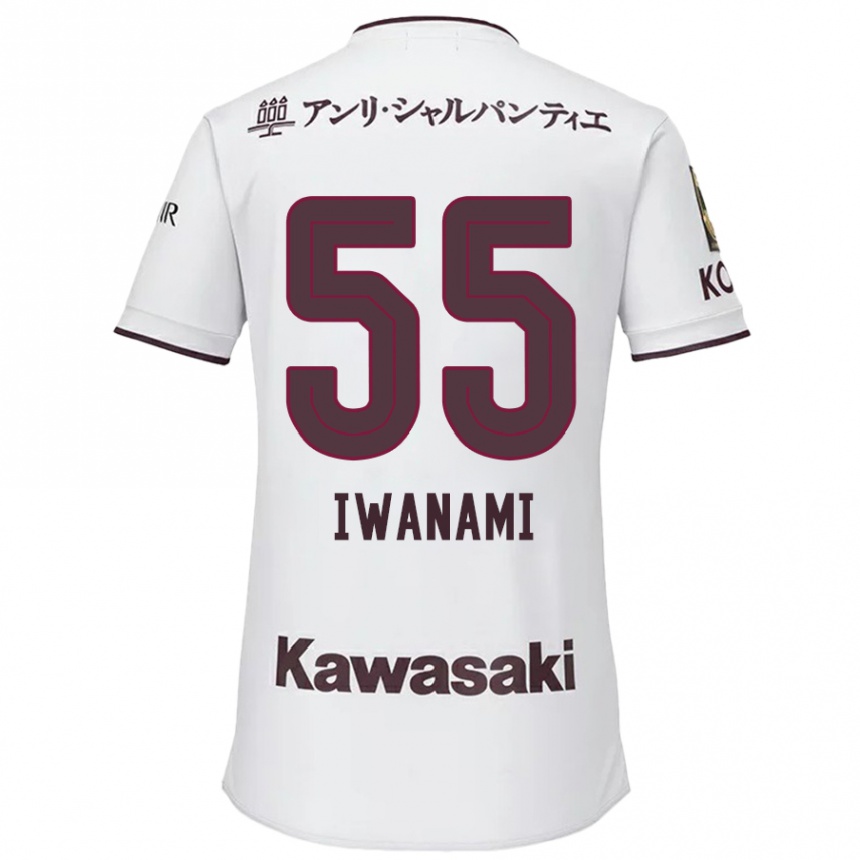 Niño Fútbol Camiseta Takuya Iwanami #55 Blanco Rojo 2ª Equipación 2024/25 México