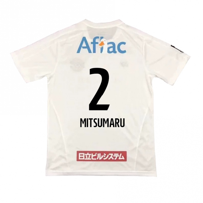 Niño Fútbol Camiseta Hiromu Mitsumaru #2 Blanco Negro 2ª Equipación 2024/25 México