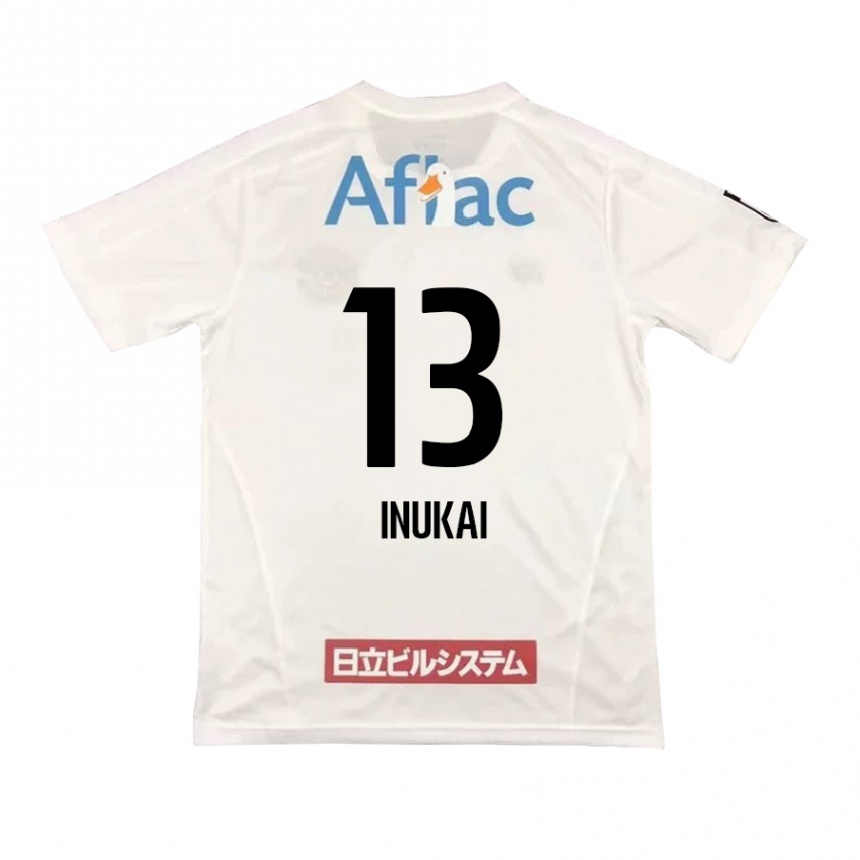 Niño Fútbol Camiseta Tomoya Inukai #13 Blanco Negro 2ª Equipación 2024/25 México