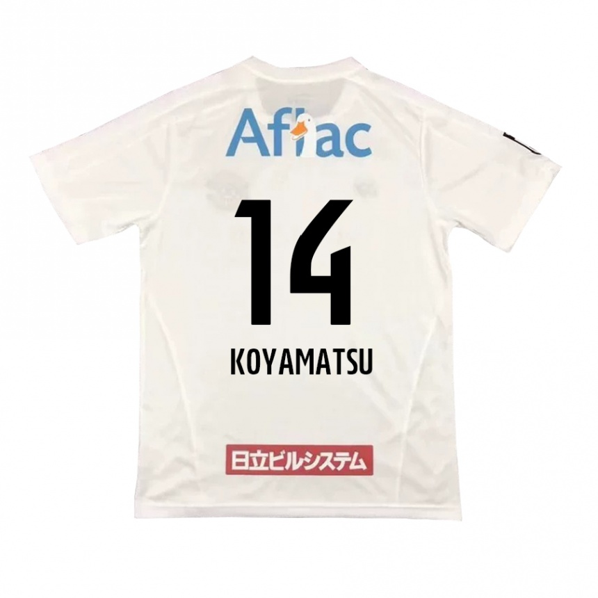 Niño Fútbol Camiseta Tomoya Koyamatsu #14 Blanco Negro 2ª Equipación 2024/25 México