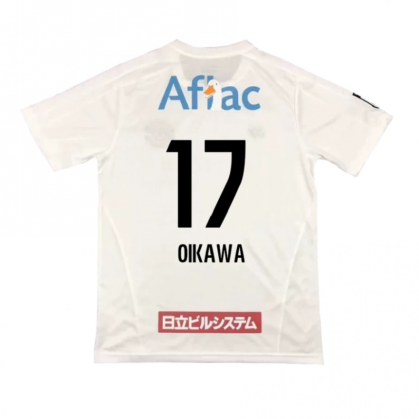 Niño Fútbol Camiseta Koki Oikawa #17 Blanco Negro 2ª Equipación 2024/25 México