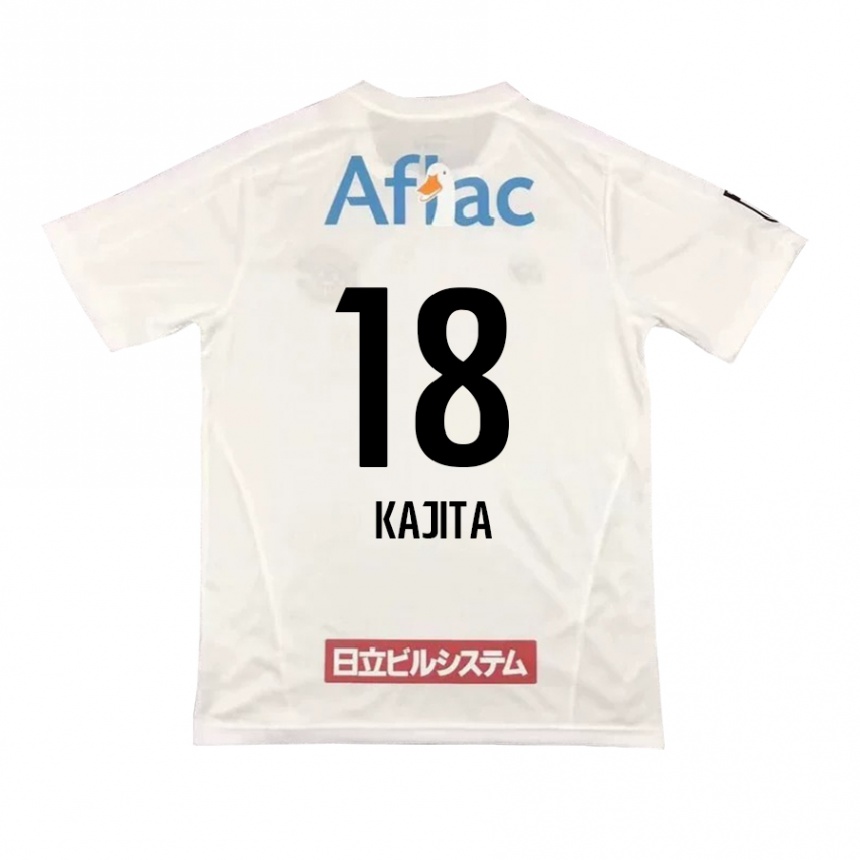 Niño Fútbol Camiseta Kento Kajita #18 Blanco Negro 2ª Equipación 2024/25 México