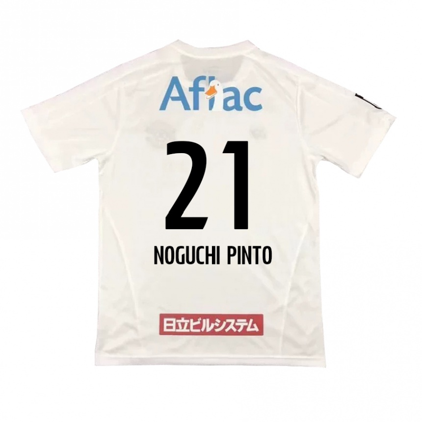 Niño Fútbol Camiseta Amato Noguchi Pinto #21 Blanco Negro 2ª Equipación 2024/25 México