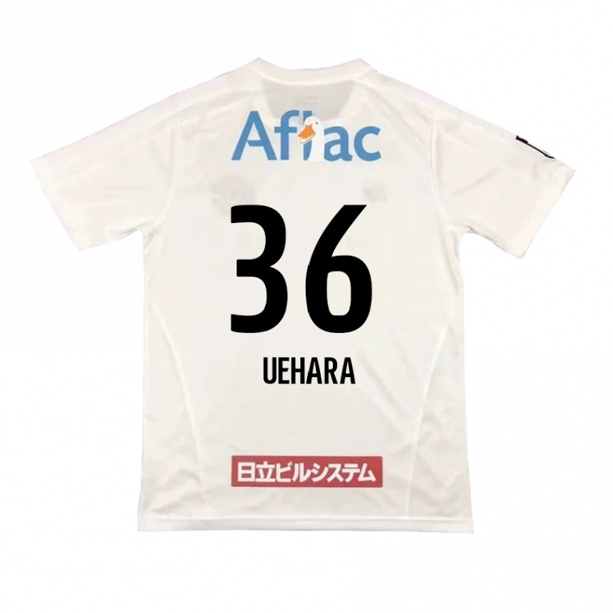 Niño Fútbol Camiseta Reo Uehara #36 Blanco Negro 2ª Equipación 2024/25 México