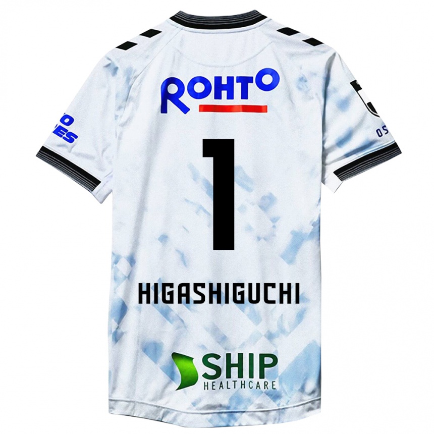 Niño Fútbol Camiseta Masaaki Higashiguchi #1 Blanco Negro 2ª Equipación 2024/25 México