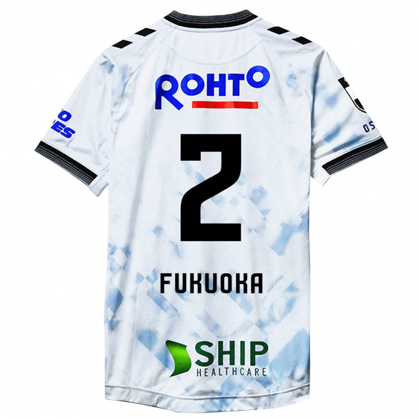 Niño Fútbol Camiseta Shota Fukuoka #2 Blanco Negro 2ª Equipación 2024/25 México