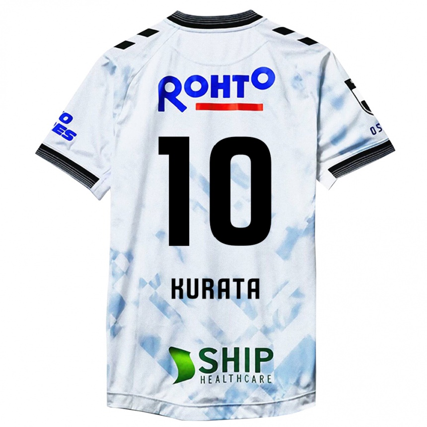 Niño Fútbol Camiseta Shu Kurata #10 Blanco Negro 2ª Equipación 2024/25 México