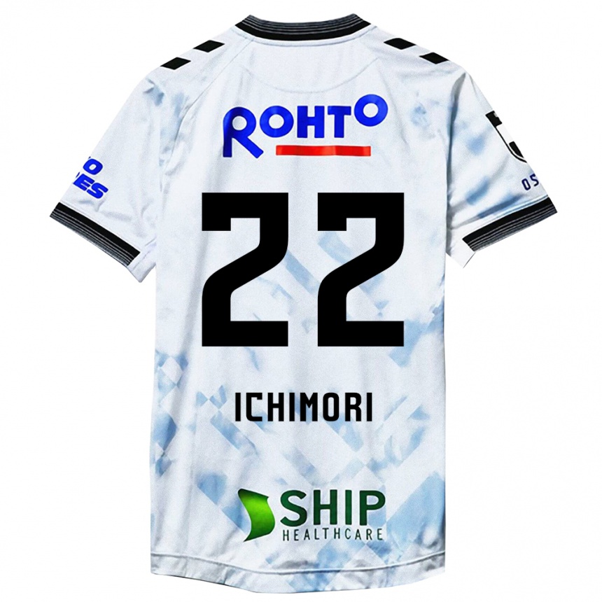 Niño Fútbol Camiseta Jun Ichimori #22 Blanco Negro 2ª Equipación 2024/25 México