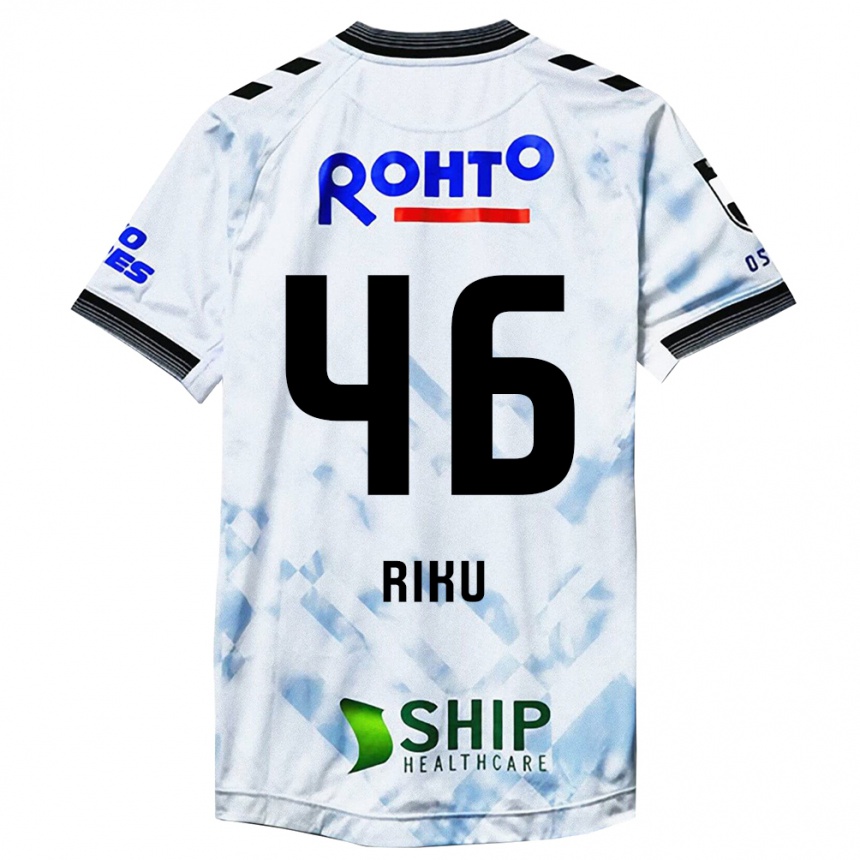 Niño Fútbol Camiseta Riku Matsuda #46 Blanco Negro 2ª Equipación 2024/25 México