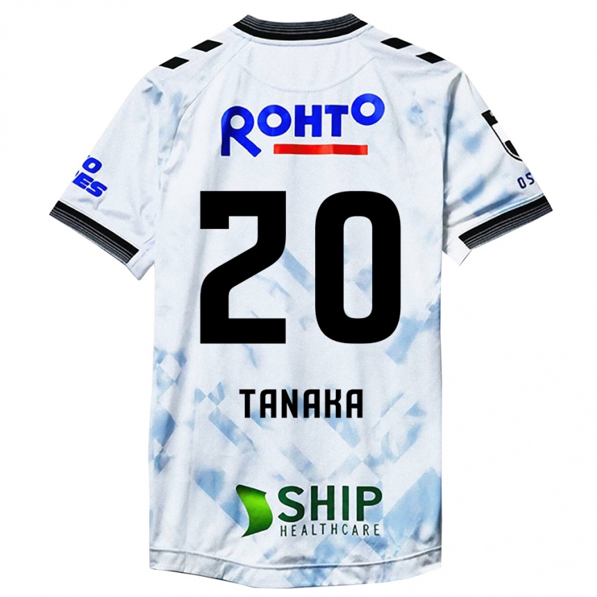 Niño Fútbol Camiseta Hyoga Tanaka #20 Blanco Negro 2ª Equipación 2024/25 México