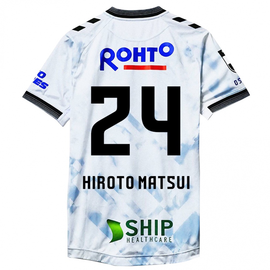 Niño Fútbol Camiseta Elijah Hiroto Matsui #24 Blanco Negro 2ª Equipación 2024/25 México