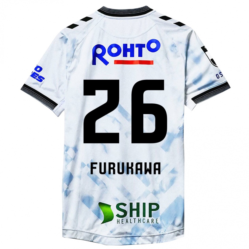 Niño Fútbol Camiseta Kanta Furukawa #26 Blanco Negro 2ª Equipación 2024/25 México