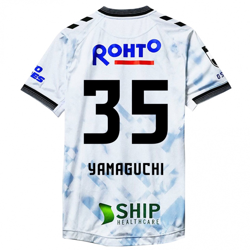 Niño Fútbol Camiseta Haruta Yamaguchi #35 Blanco Negro 2ª Equipación 2024/25 México