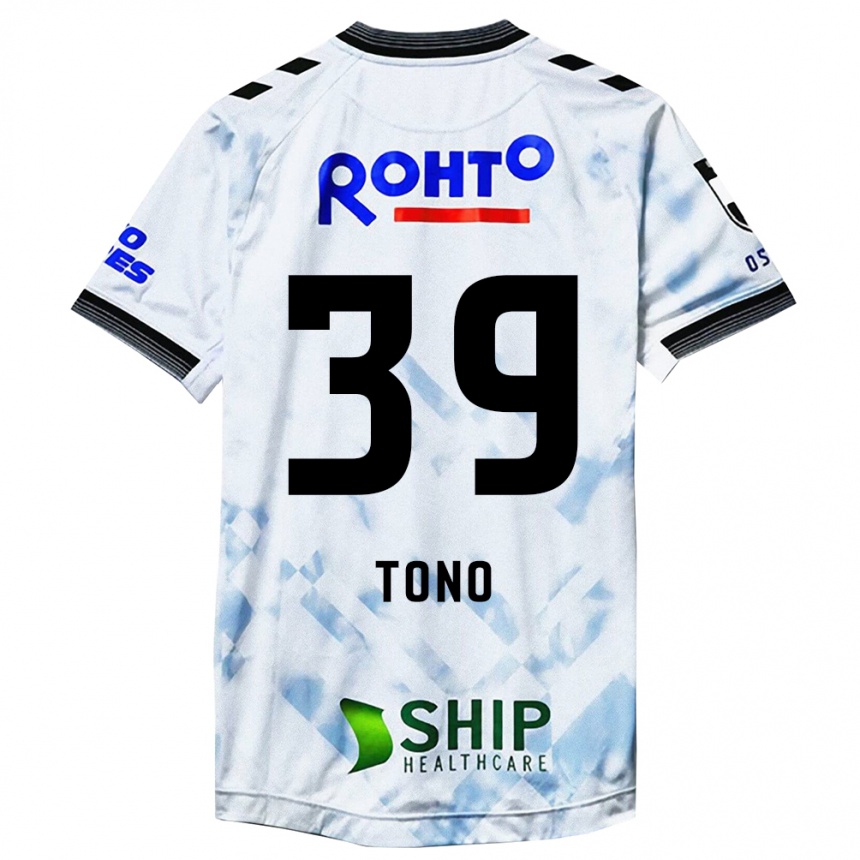 Niño Fútbol Camiseta Taiki Tono #39 Blanco Negro 2ª Equipación 2024/25 México