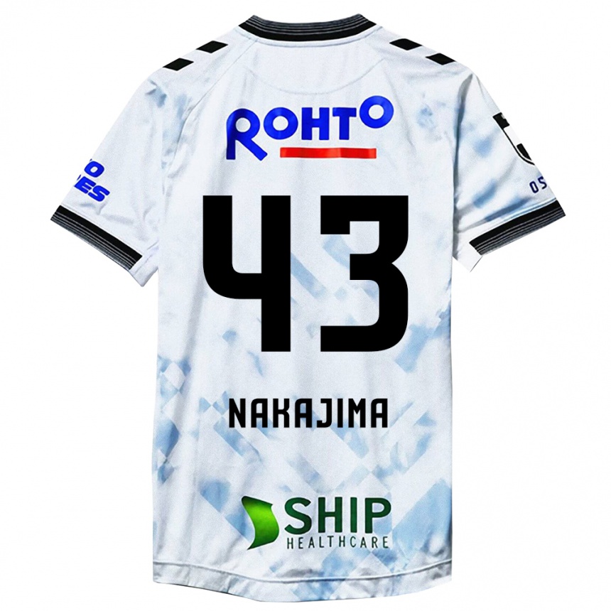 Niño Fútbol Camiseta Yugo Nakajima #43 Blanco Negro 2ª Equipación 2024/25 México