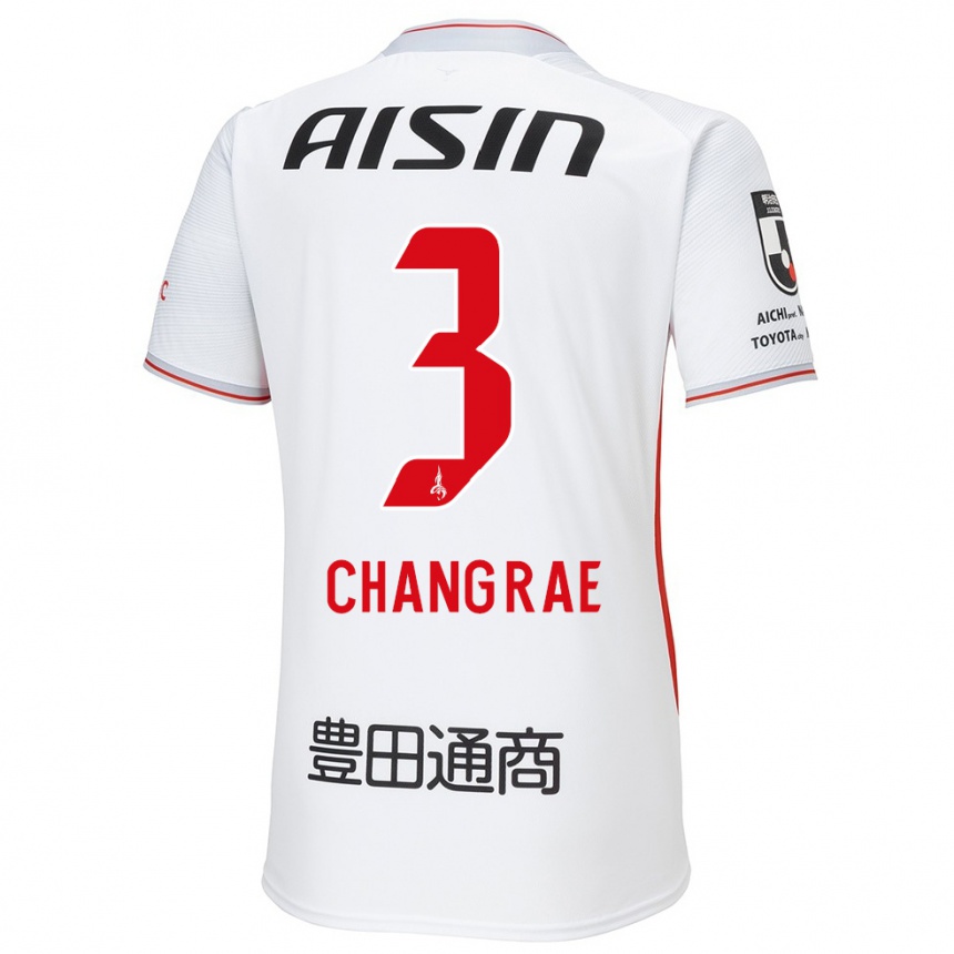 Niño Fútbol Camiseta Chang-Rae Ha #3 Blanco Amarillo Rojo 2ª Equipación 2024/25 México