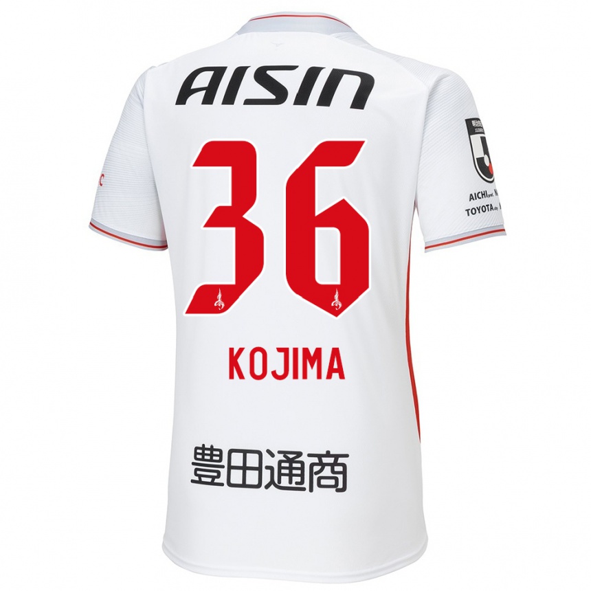 Niño Fútbol Camiseta Aoto Kojima #36 Blanco Amarillo Rojo 2ª Equipación 2024/25 México