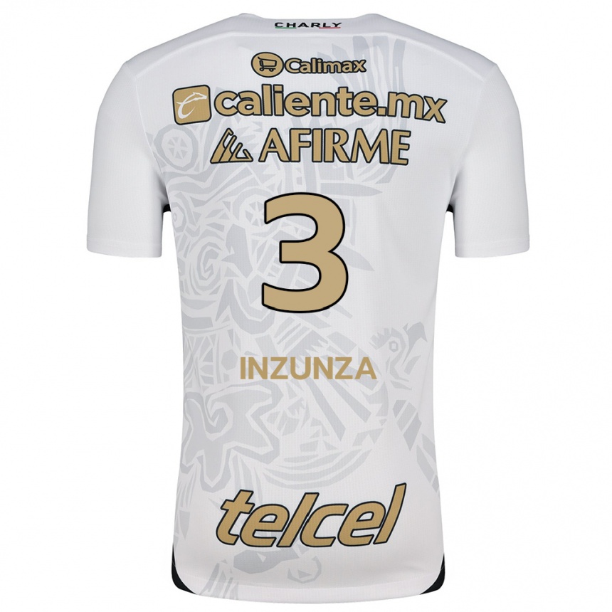 Niño Fútbol Camiseta Rafael Fernández #3 Blanco Negro 2ª Equipación 2024/25 México