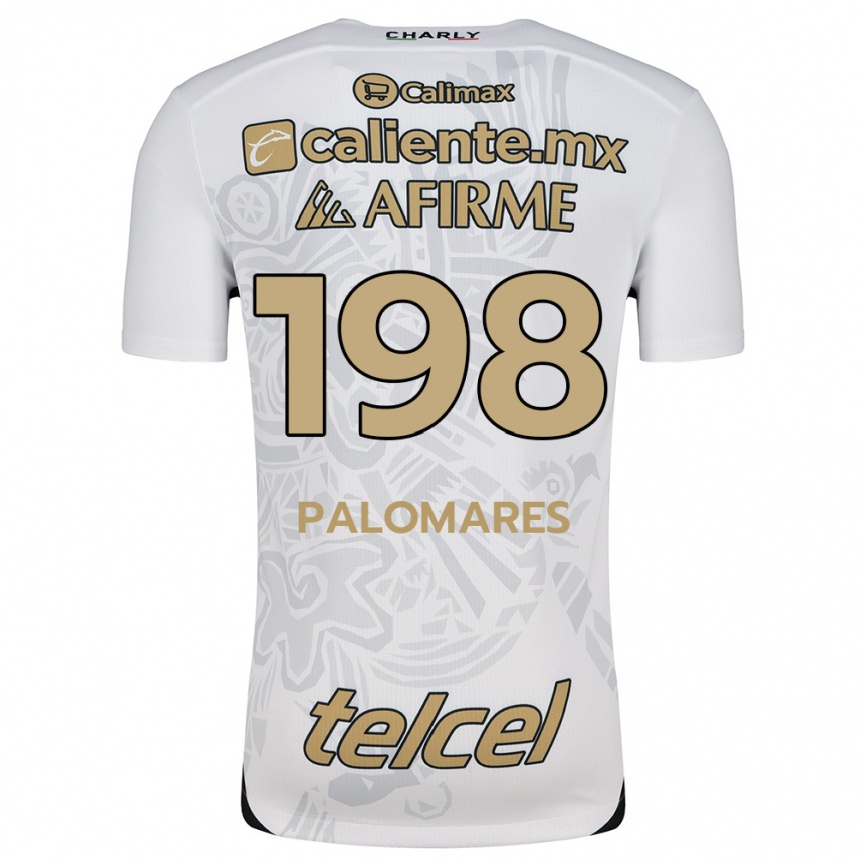 Niño Fútbol Camiseta Ramón Palomares #198 Blanco Negro 2ª Equipación 2024/25 México