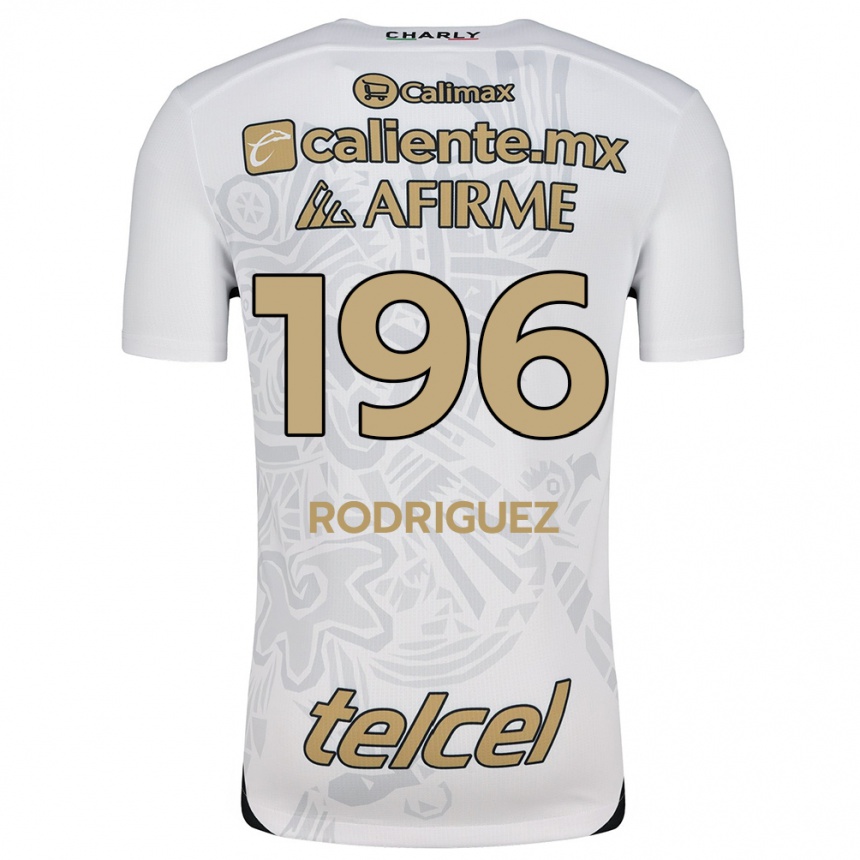 Niño Fútbol Camiseta Prince Rodríguez #196 Blanco Negro 2ª Equipación 2024/25 México