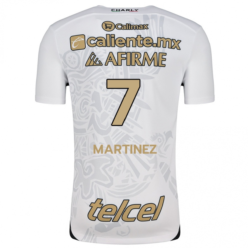 Niño Fútbol Camiseta Alejandro Martínez #7 Blanco Negro 2ª Equipación 2024/25 México