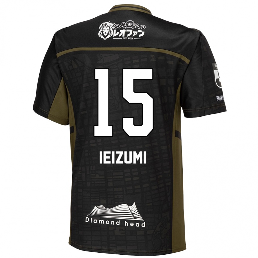 Niño Fútbol Camiseta Rei Ieizumi #15 Verde Negro 2ª Equipación 2024/25 México