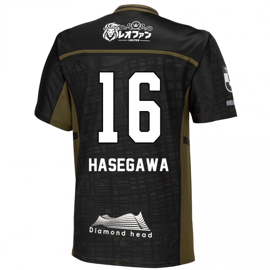 Niño Fútbol Camiseta Tatsuya Hasegawa #16 Verde Negro 2ª Equipación 2024/25 México