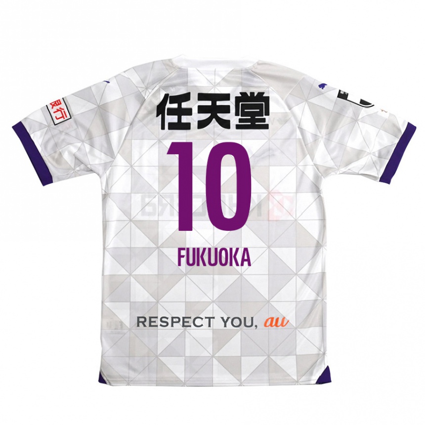 Niño Fútbol Camiseta Shimpei Fukuoka #10 Blanco Morado 2ª Equipación 2024/25 México