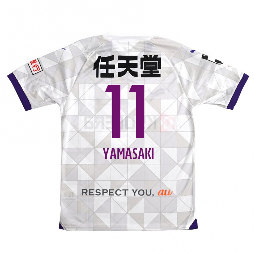 Niño Fútbol Camiseta Ryogo Yamasaki #11 Blanco Morado 2ª Equipación 2024/25 México