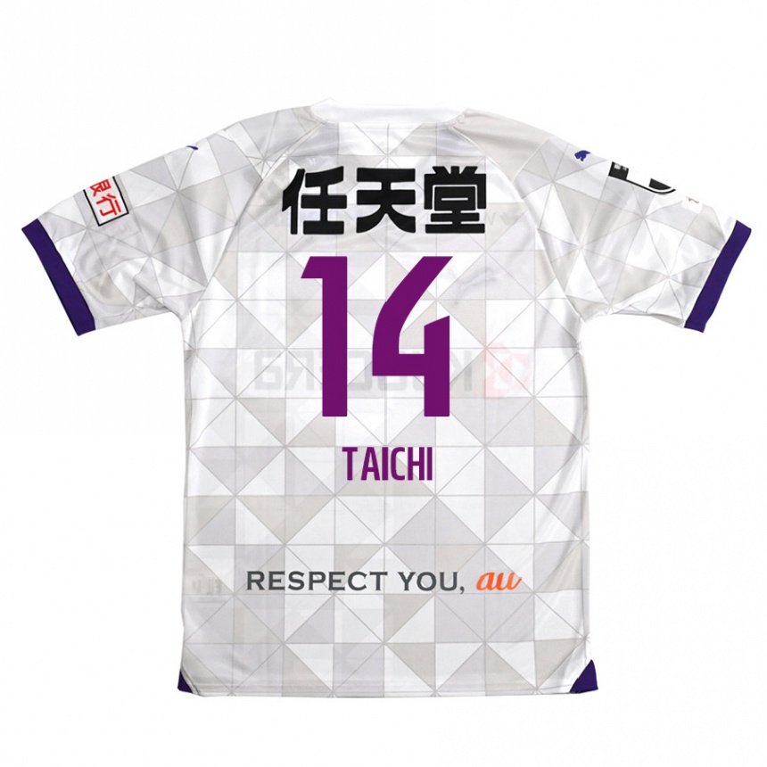 Niño Fútbol Camiseta Taichi Hara #14 Blanco Morado 2ª Equipación 2024/25 México