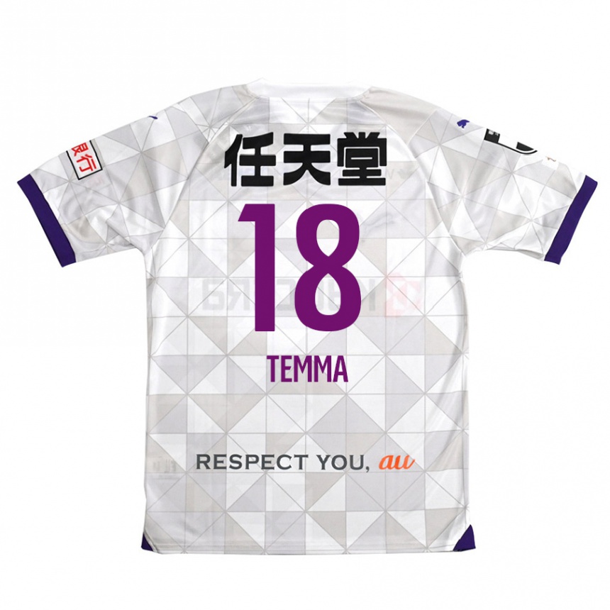 Niño Fútbol Camiseta Temma Matsuda #18 Blanco Morado 2ª Equipación 2024/25 México