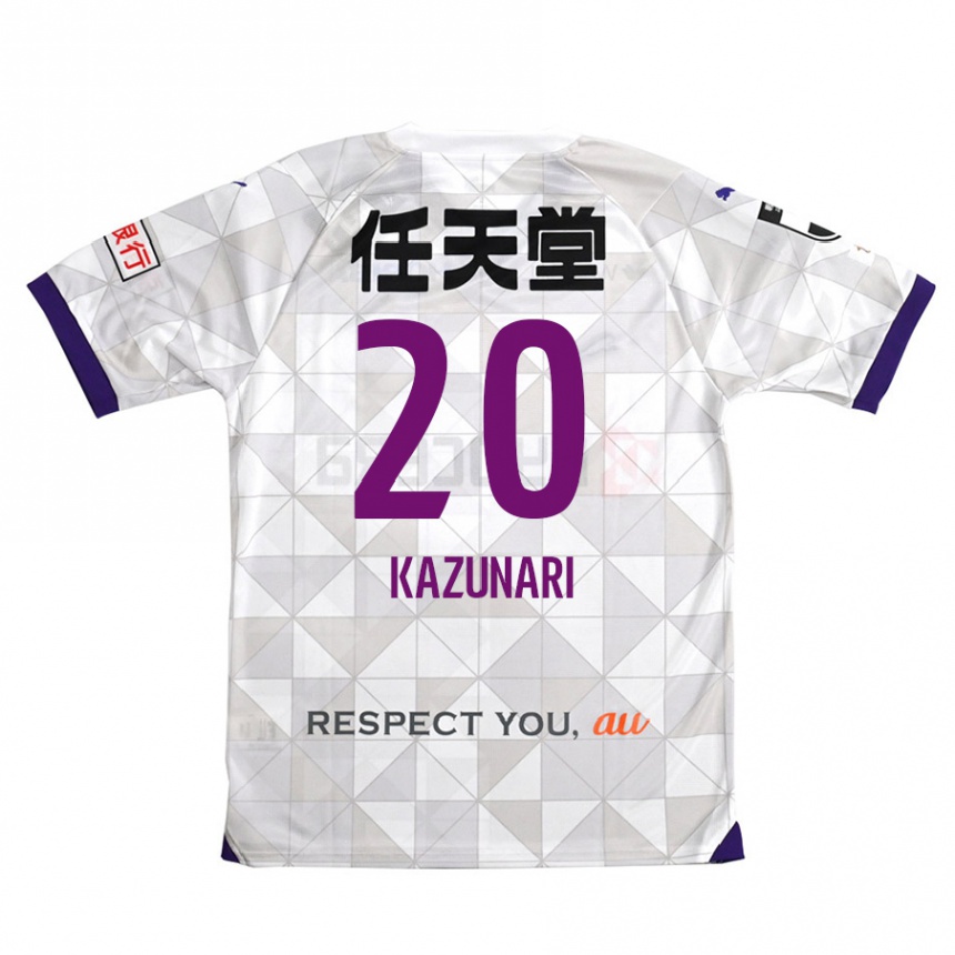 Niño Fútbol Camiseta Kazunari Kita #20 Blanco Morado 2ª Equipación 2024/25 México