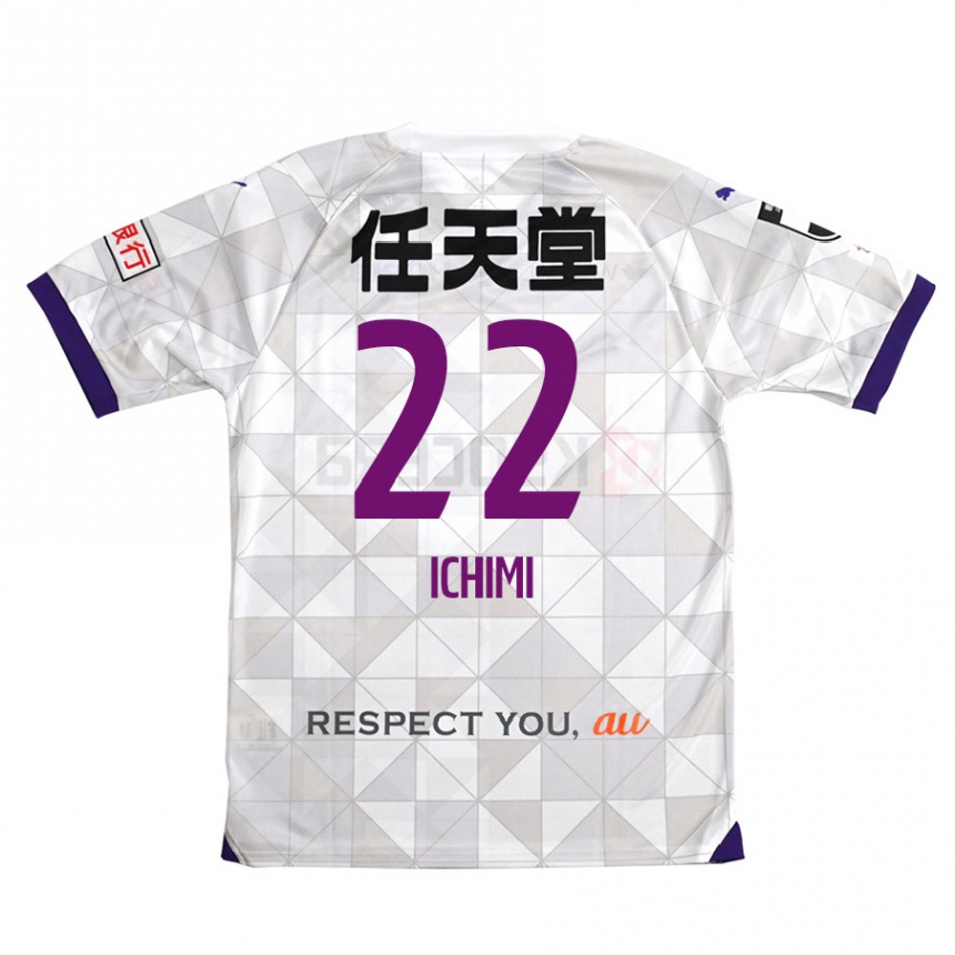 Niño Fútbol Camiseta Kazunari Ichimi #22 Blanco Morado 2ª Equipación 2024/25 México