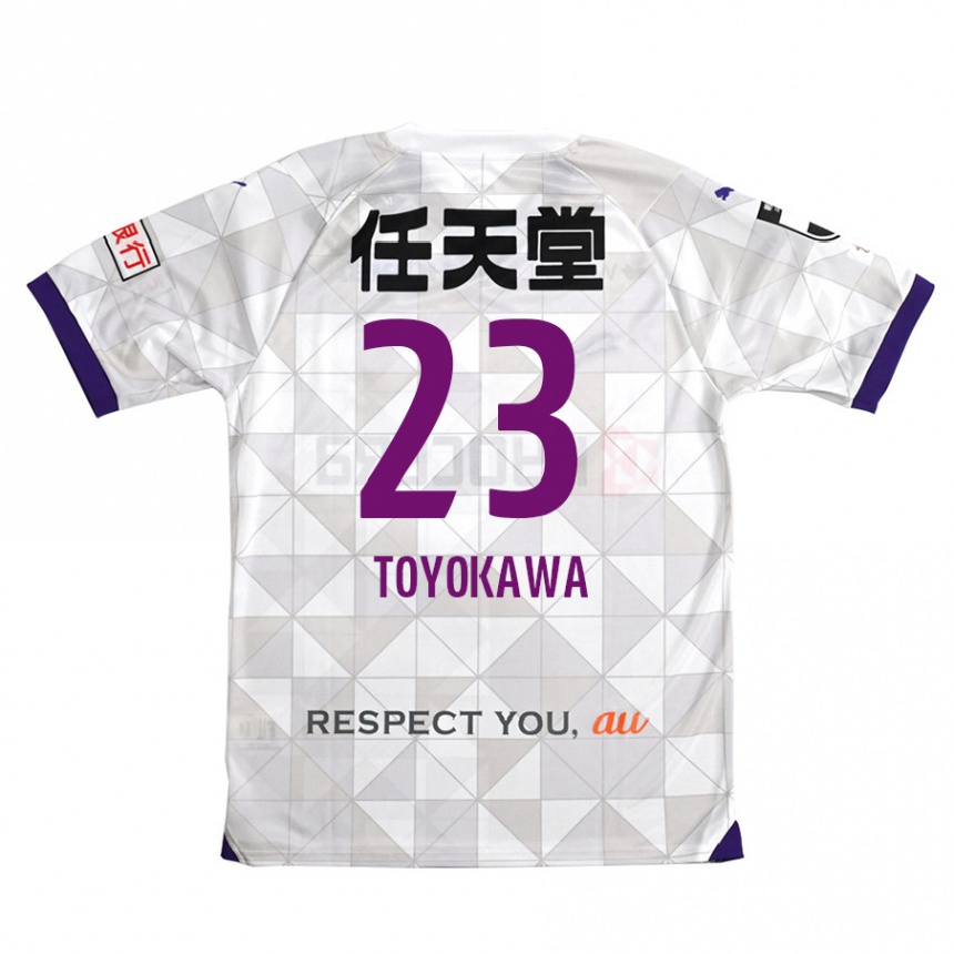 Niño Fútbol Camiseta Yuta Toyokawa #23 Blanco Morado 2ª Equipación 2024/25 México