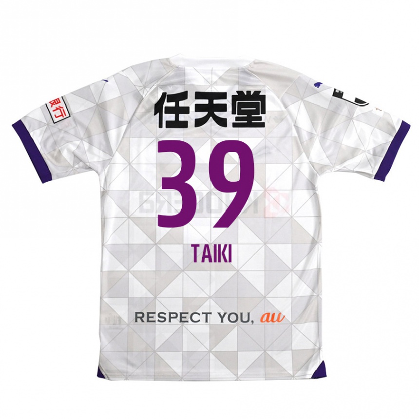 Niño Fútbol Camiseta Taiki Hirato #39 Blanco Morado 2ª Equipación 2024/25 México