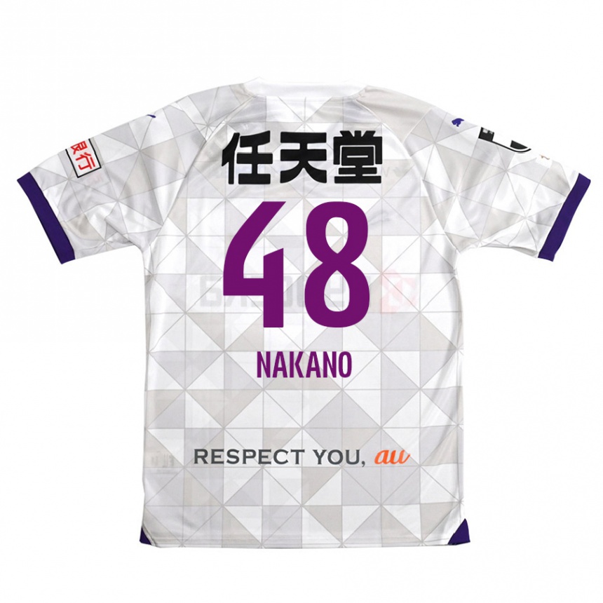 Niño Fútbol Camiseta Ryuma Nakano #48 Blanco Morado 2ª Equipación 2024/25 México