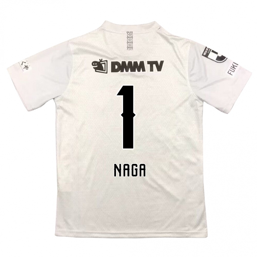 Niño Fútbol Camiseta Takumi Nagaishi #1 Gris Negro 2ª Equipación 2024/25 México