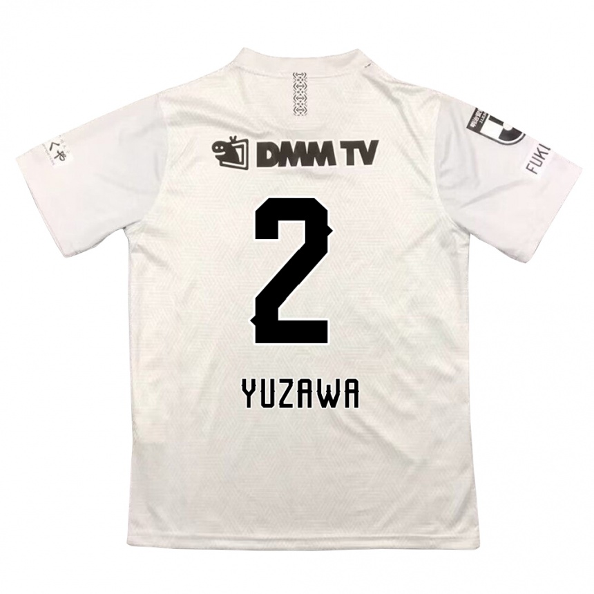 Niño Fútbol Camiseta Masato Yuzawa #2 Gris Negro 2ª Equipación 2024/25 México