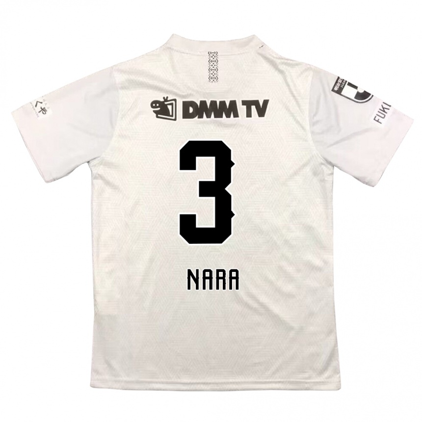 Niño Fútbol Camiseta Tatsuki Nara #3 Gris Negro 2ª Equipación 2024/25 México