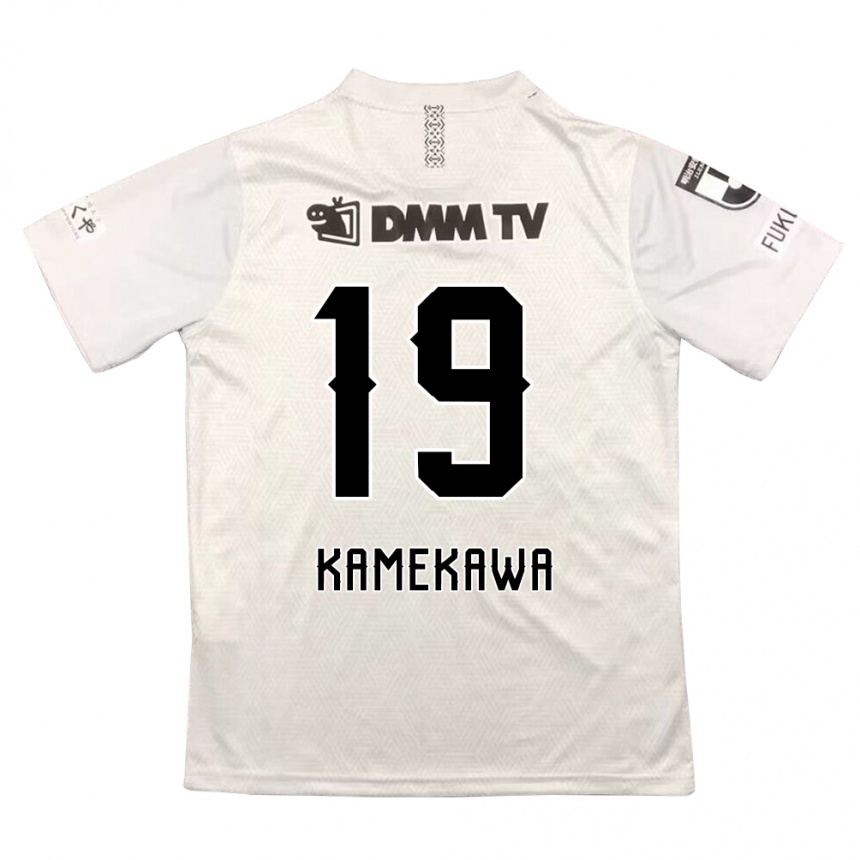 Niño Fútbol Camiseta Masashi Kamekawa #19 Gris Negro 2ª Equipación 2024/25 México