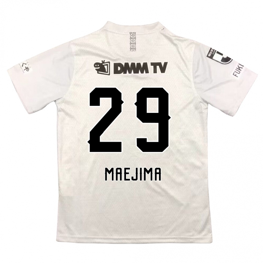 Niño Fútbol Camiseta Yota Maejima #29 Gris Negro 2ª Equipación 2024/25 México