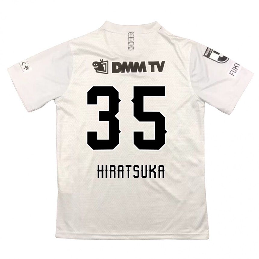 Niño Fútbol Camiseta Yuto Hiratsuka #35 Gris Negro 2ª Equipación 2024/25 México