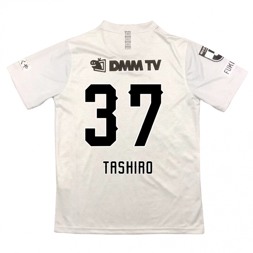 Niño Fútbol Camiseta Masaya Tashiro #37 Gris Negro 2ª Equipación 2024/25 México