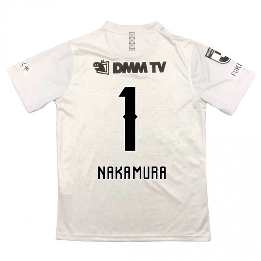 Niño Fútbol Camiseta Seigo Nakamura #1 Gris Negro 2ª Equipación 2024/25 México