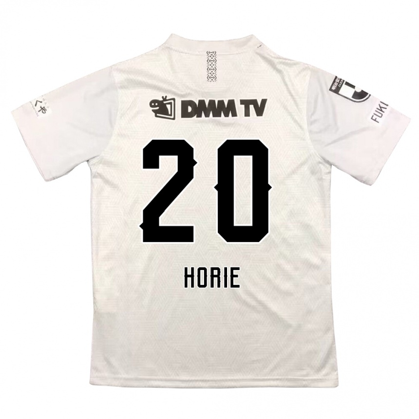 Niño Fútbol Camiseta Hibiki Horie #20 Gris Negro 2ª Equipación 2024/25 México