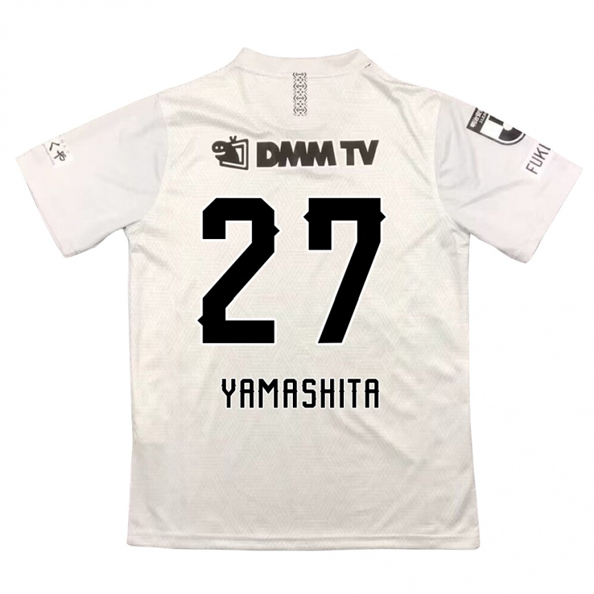 Niño Fútbol Camiseta Sotaro Yamashita #27 Gris Negro 2ª Equipación 2024/25 México