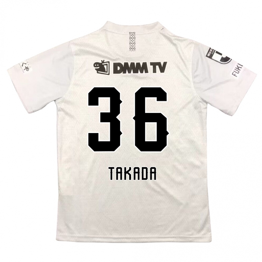 Niño Fútbol Camiseta Seiya Takada #36 Gris Negro 2ª Equipación 2024/25 México