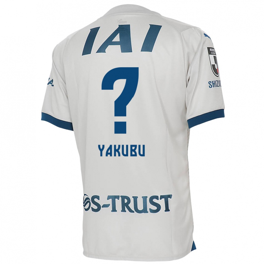 Niño Fútbol Camiseta Aziz Yakubu #0 Blanco Azul 2ª Equipación 2024/25 México