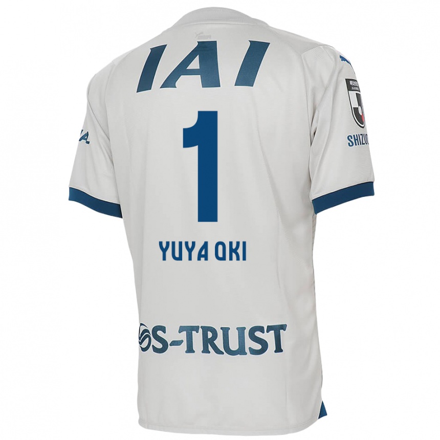 Niño Fútbol Camiseta Yuya Oki #1 Blanco Azul 2ª Equipación 2024/25 México