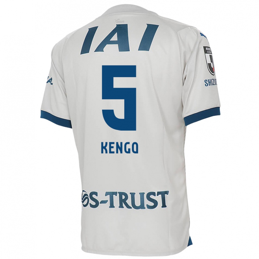 Niño Fútbol Camiseta Kengo Kitazume #5 Blanco Azul 2ª Equipación 2024/25 México